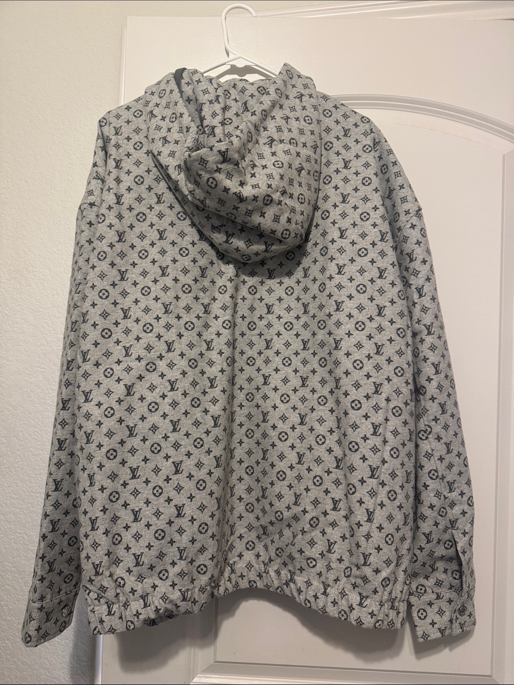 Louis Vuitton Grey Monogram Zip-Up Hoodie - Picture 2 of 7